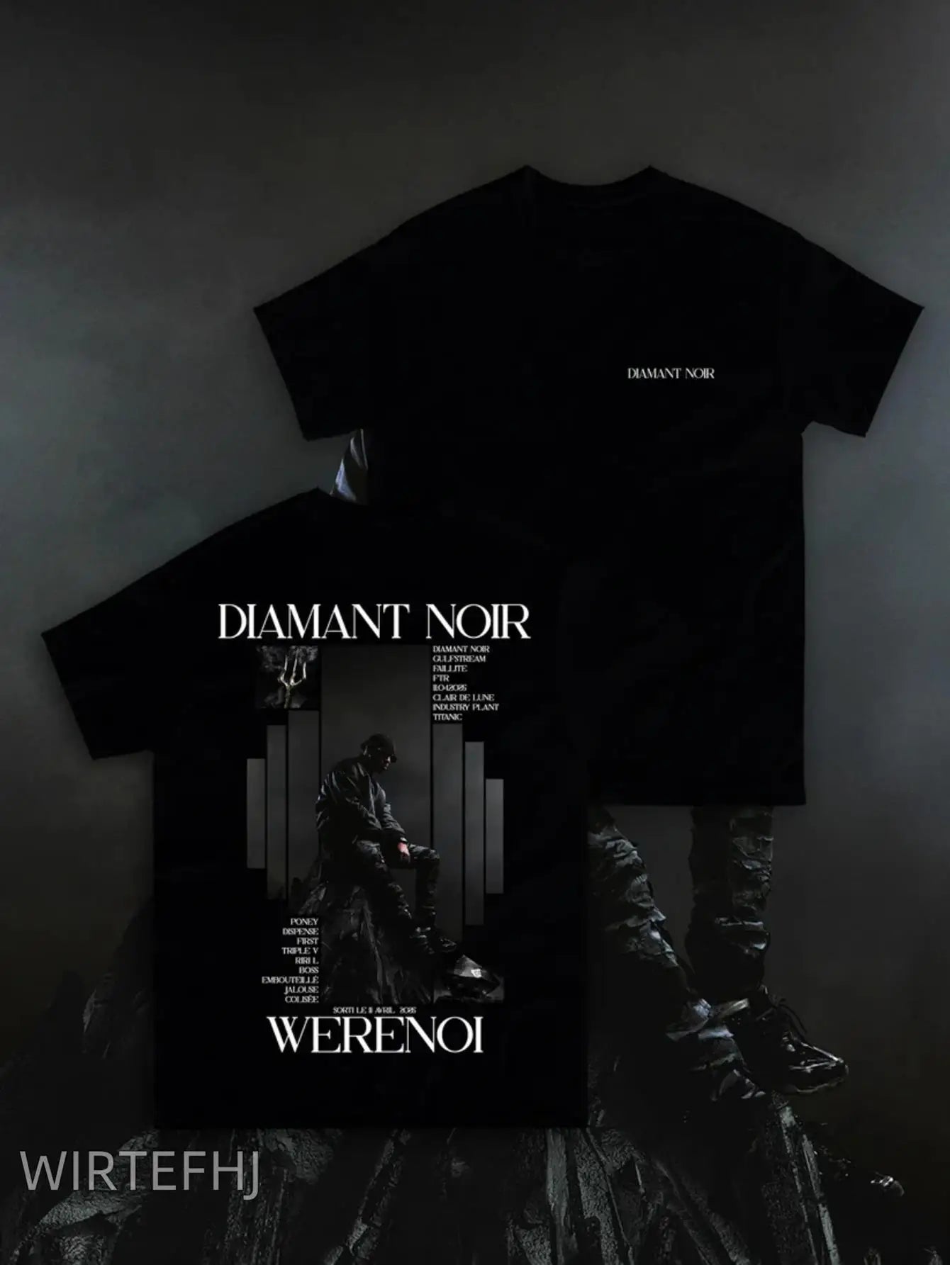 T-shirt Werenoi Diamant Noir