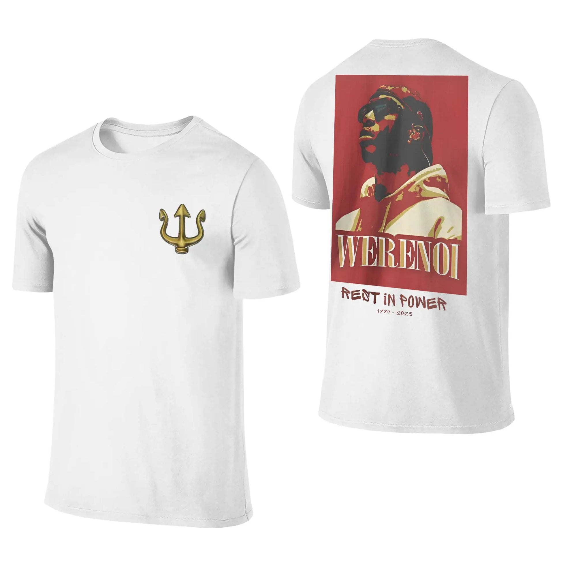 T-shirt Noir "Trident Gold" – Werenoi