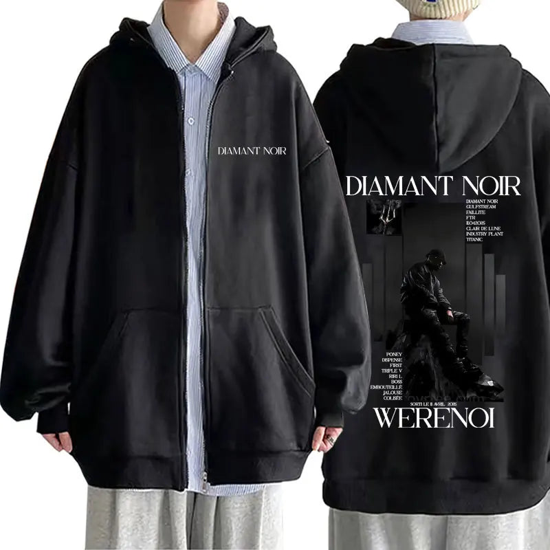 Pull à Zip Werenoi « Diamant Noir »