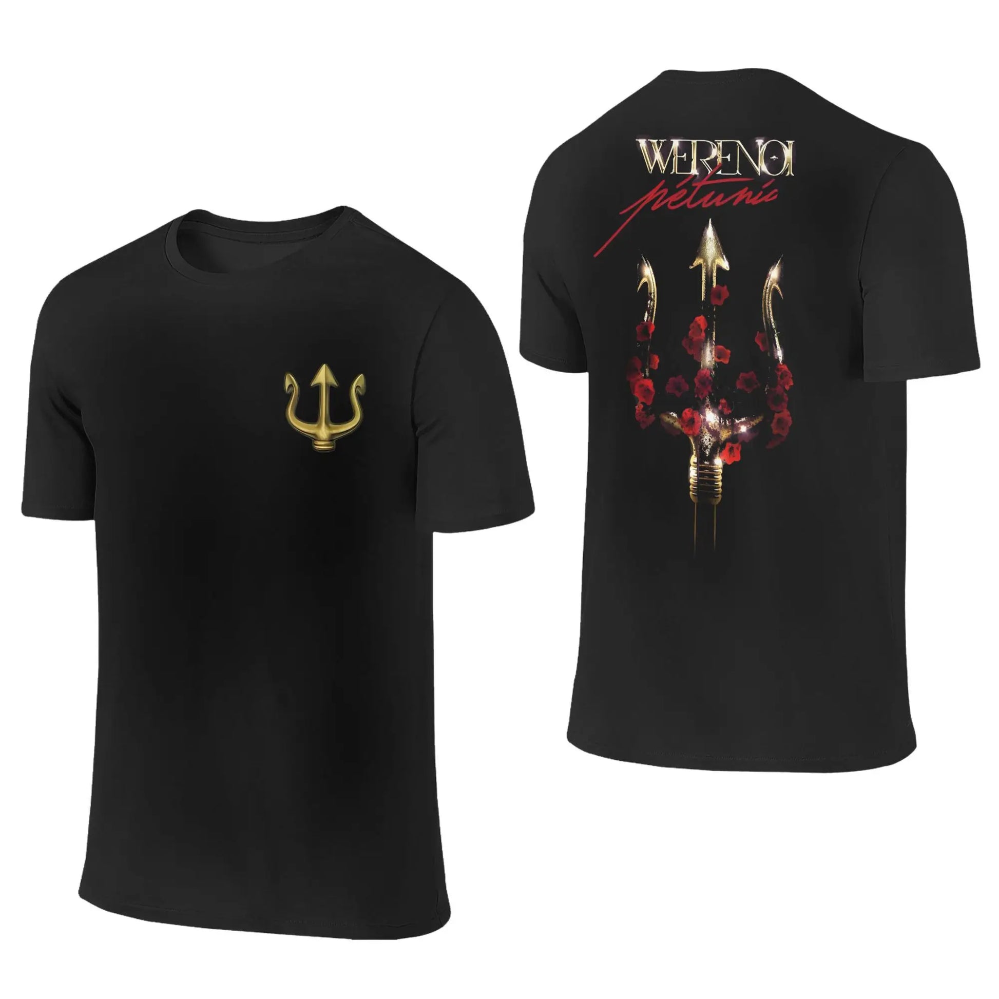 T-shirt Noir "Trident Gold" – Werenoi