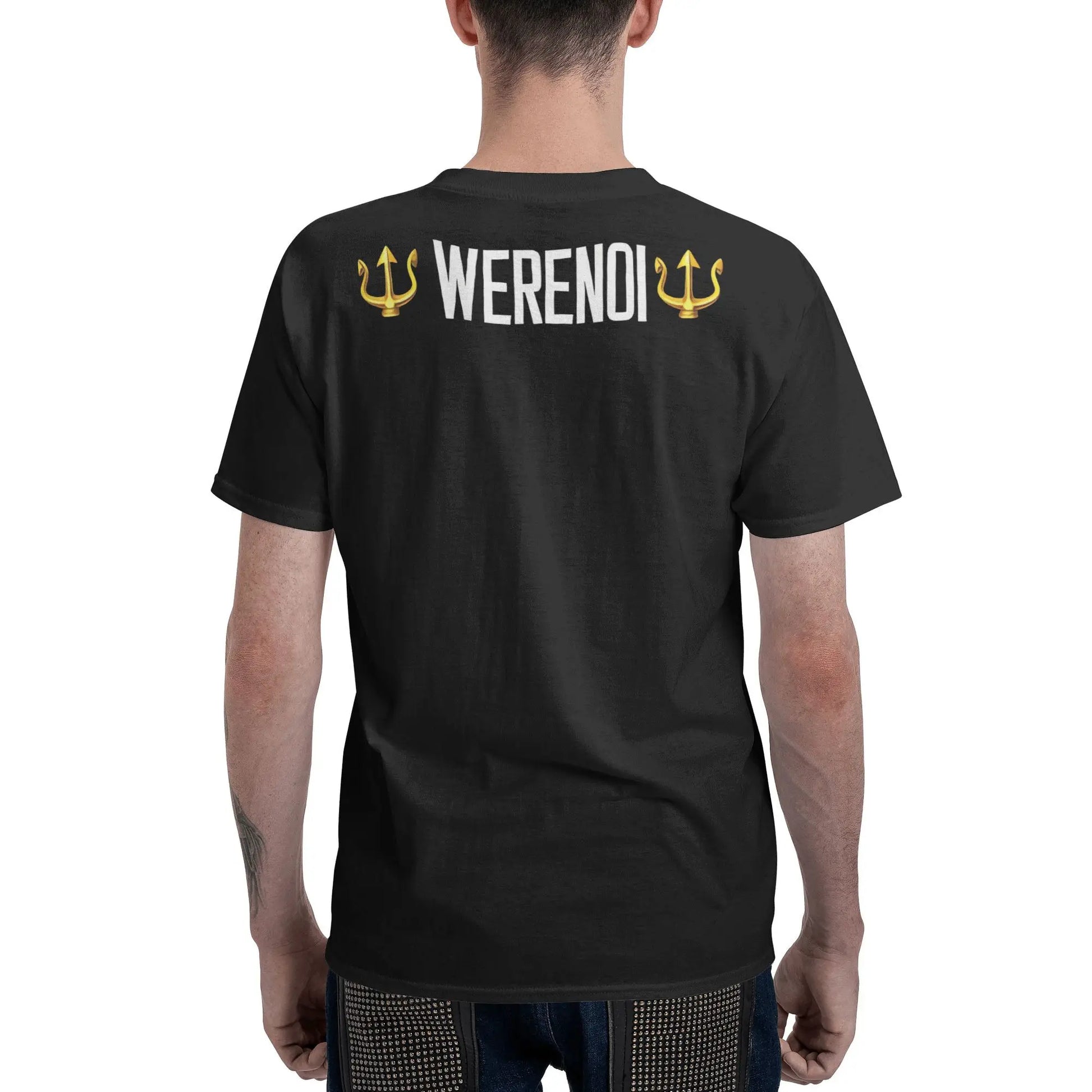 T-shirt Noir "Trident Gold" – Werenoi