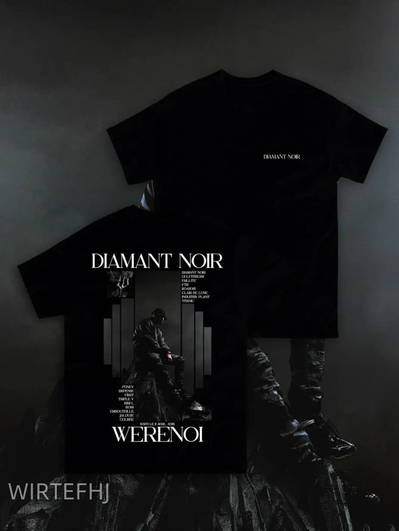 T-shirt Werenoi Diamant Noir